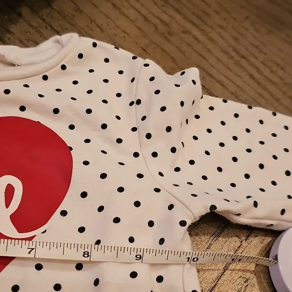 Polka Dot Dress with Red Heart 18-24 Month